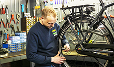Service & reparatie van fietsen